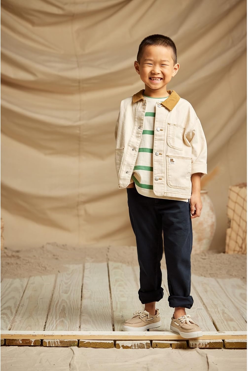 image:imageSperry UnisexChild Spinnaker Washable JrKhaki 1