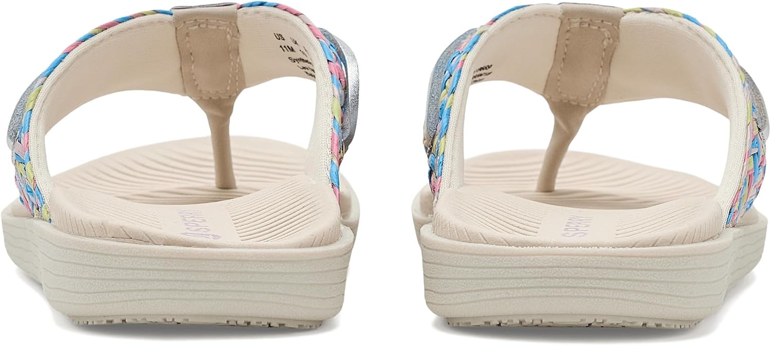image:imageSperry girls Parrotfish Flip Flop Sandals Little KidBig KidMulti Color Woven Fabric