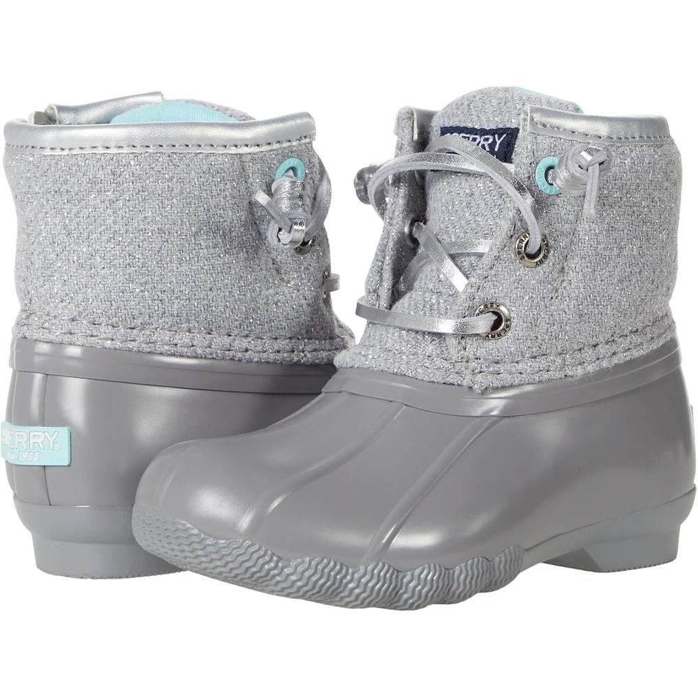 image:imageSperry Saltwater Rain Boot Little KidBig KidGrey