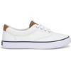 Sperry Boy’s CVO Striper Ii (Little Big Kid) Sneaker(White Canvas)