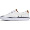 Sperry Boy’s CVO Striper Ii (Little Big Kid) Sneaker(White Canvas)