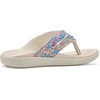 Sperry girls Parrotfish Flip Flop Sandals (Little Kid/Big Kid)(Multi Color Woven Fabric)
