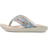 Sperry girls Parrotfish Flip Flop Sandals (Little Kid/Big Kid)(Multi Color Woven Fabric)