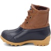 Sperry unisex-child Port Boot(Tan/Navy)