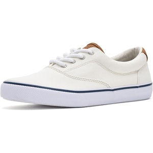 Sperry Boy’s CVO Striper Ii (Little Big Kid) Sneaker(White Canvas)