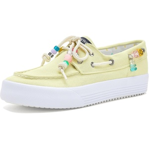 Sperry Girls Bahama Platform (Little Kid/Big Kid)(Lemon With Beads)