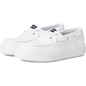 Sperry Girls Bahama Platform (Little Kid/Big Kid)(White)