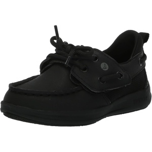 Sperry Unisex-Child Fairwater Plushwave(Black)