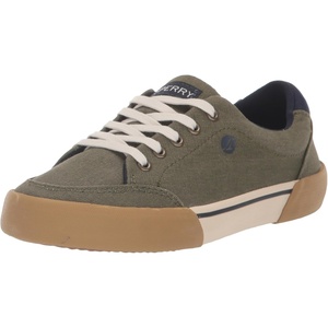 Sperry Unisex-Child Harbor Tide Jr(Olive Washable)