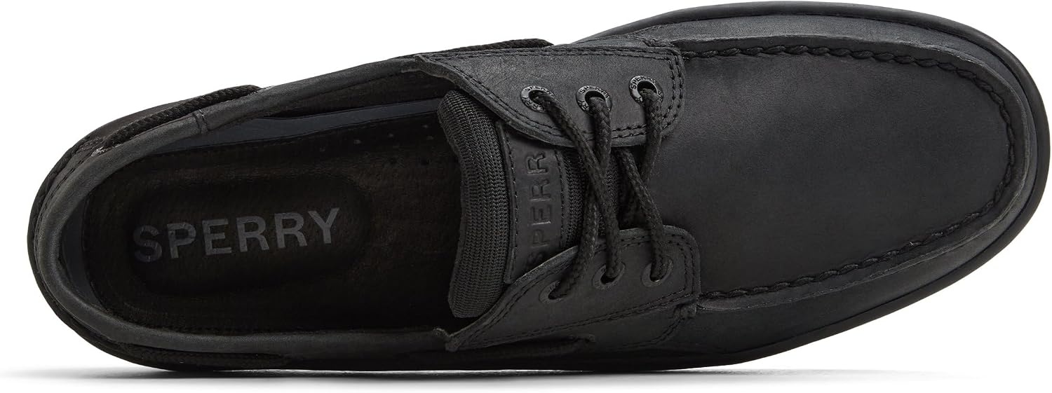 image:imageSperry Mens Billfish 3Eye Leather Boat ShoeBlack