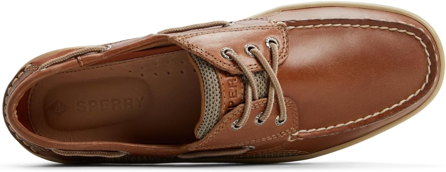 image:imageSperry Mens Billfish 3Eye Leather Boat ShoeCognac