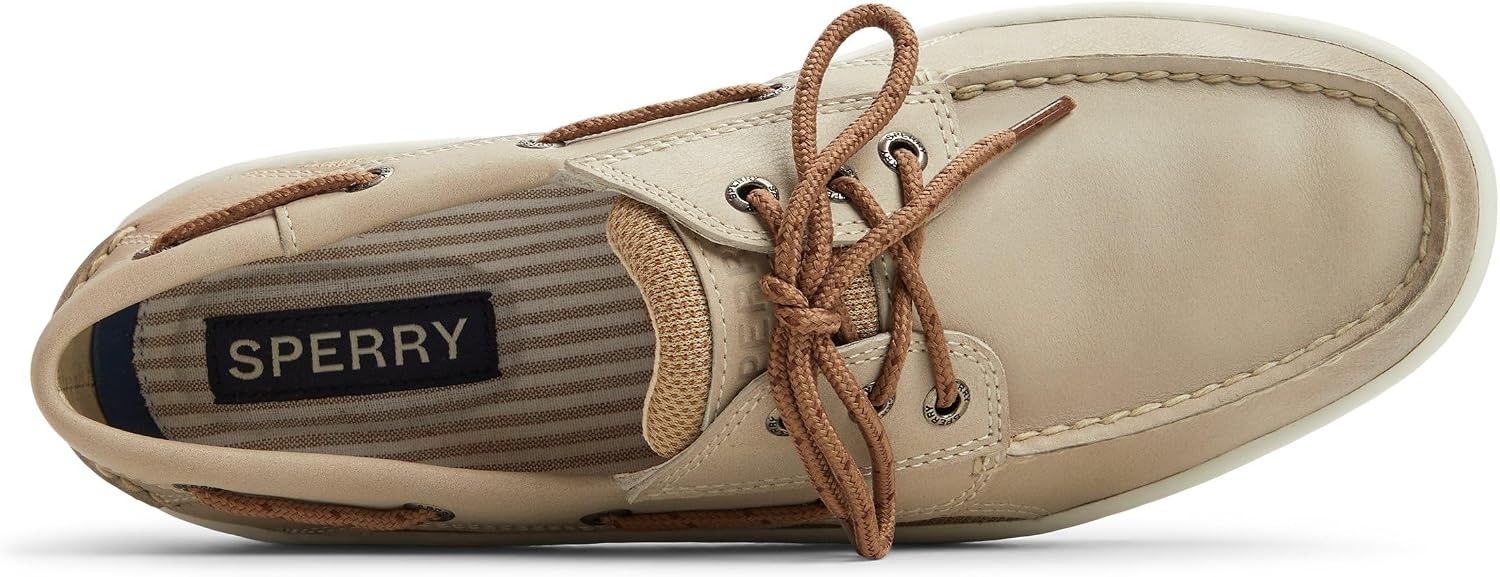 image:imageSperry Mens Billfish 3Eye Leather Boat ShoeCream
