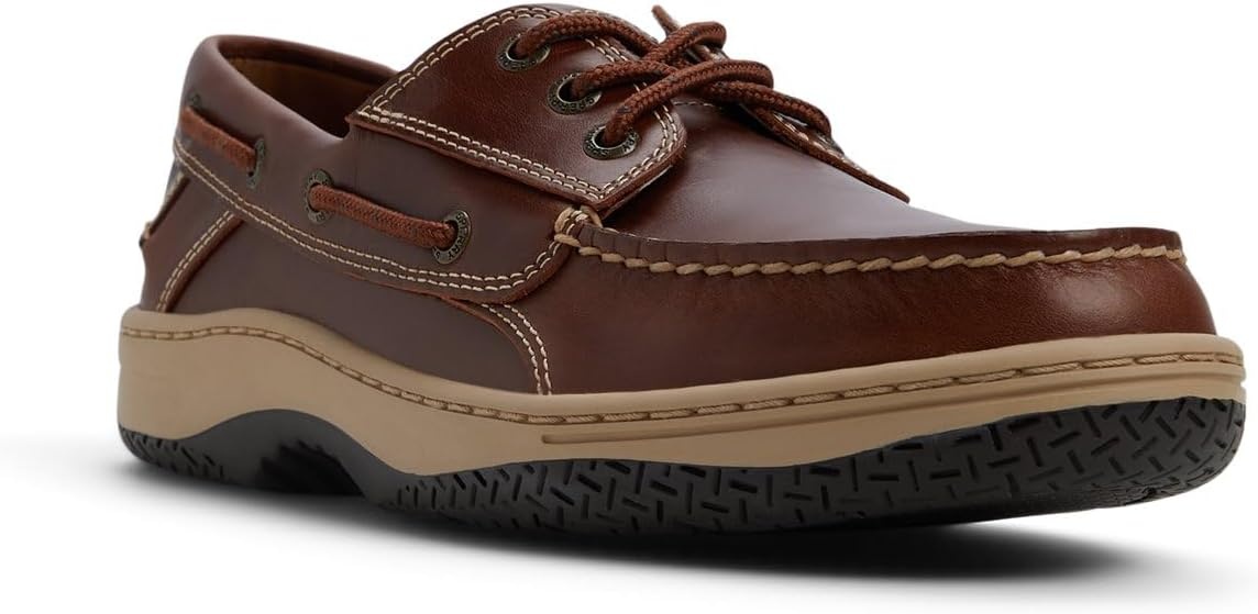 image:imageSperry Mens Billfish 3Eye Leather Boat ShoeDark Brown