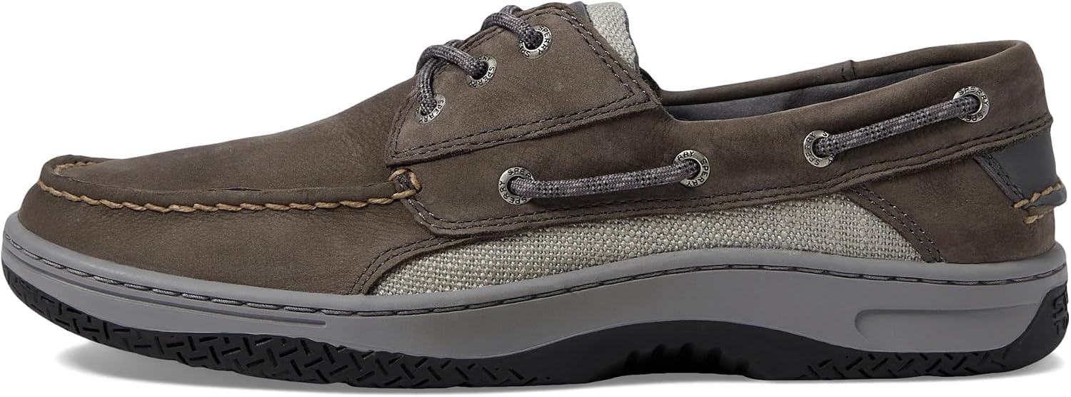 image:imageSperry Mens Billfish 3Eye Leather Boat ShoeGrey Nubuck
