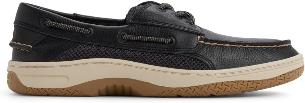 image:imageSperry Mens Billfish 3Eye Leather Boat ShoeJet Black