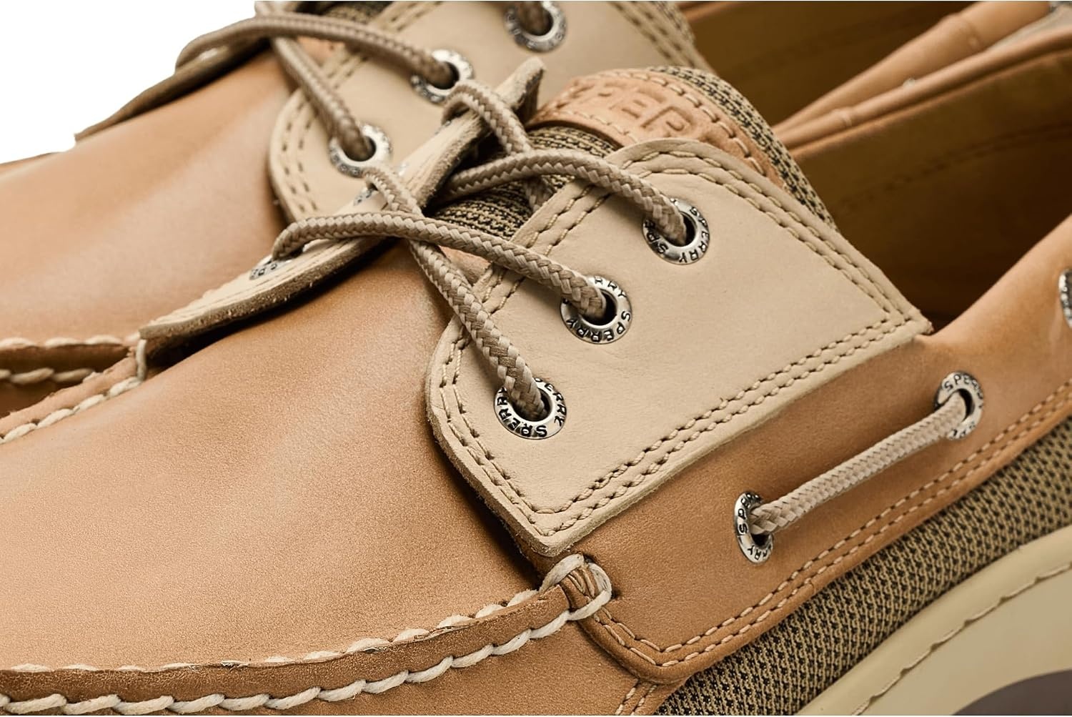image:imageSperry Mens Billfish 3Eye Leather Boat ShoeLight Brown