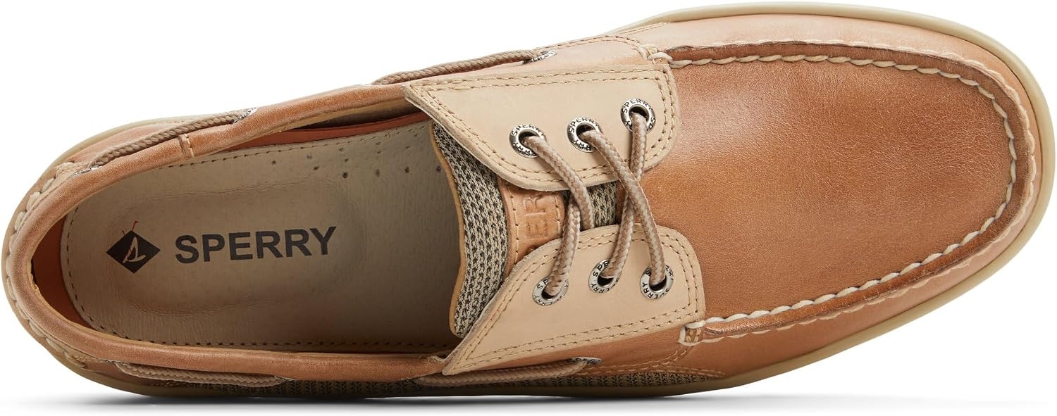 image:imageSperry Mens Billfish 3Eye Leather Boat ShoeLight Brown