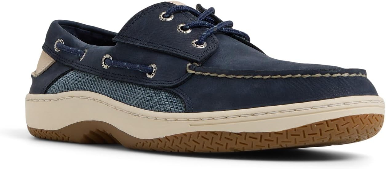 image:imageSperry Mens Billfish 3Eye Leather Boat ShoeNavy Nubuck