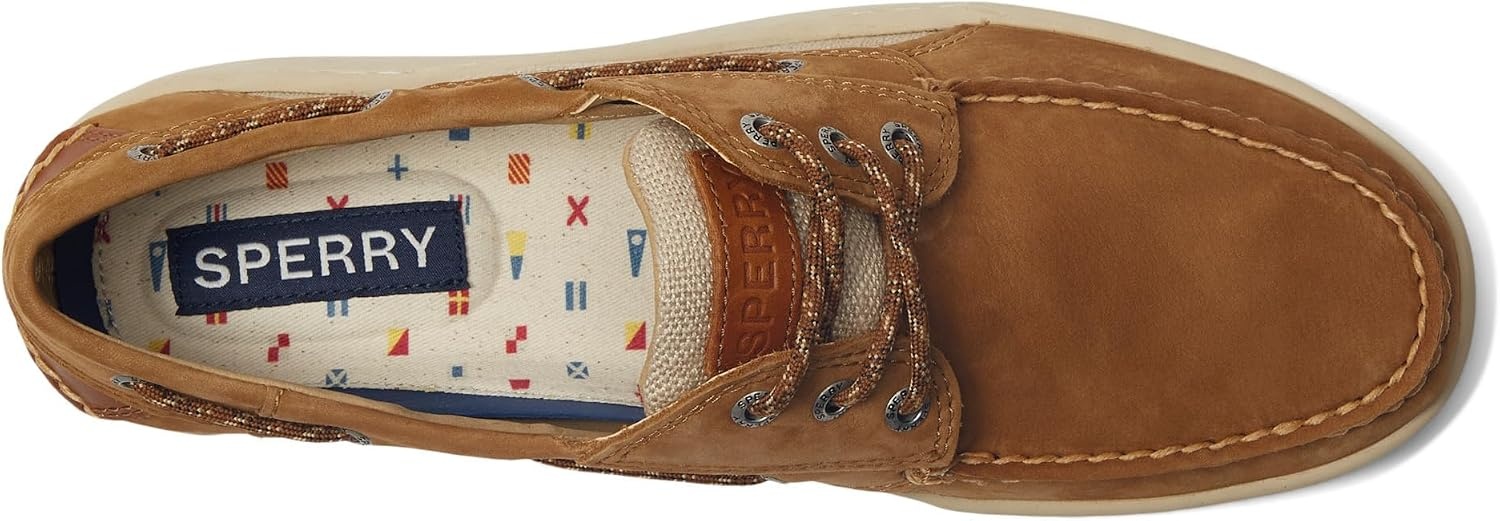 image:imageSperry Mens Billfish 3Eye Leather Boat ShoeTan Nubuck