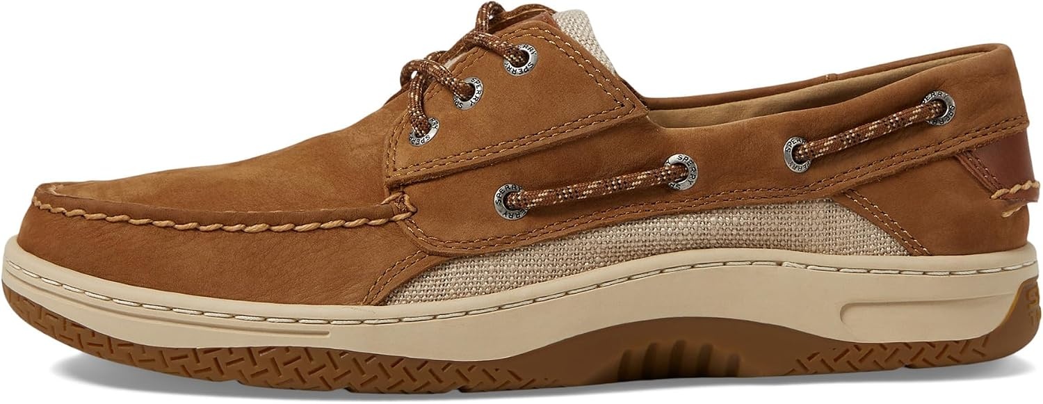 image:imageSperry Mens Billfish 3Eye Leather Boat ShoeTan Nubuck