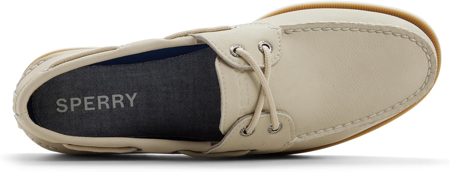 image:imageSperry Mens Leeward 2Eye Leather Boat ShoeCream