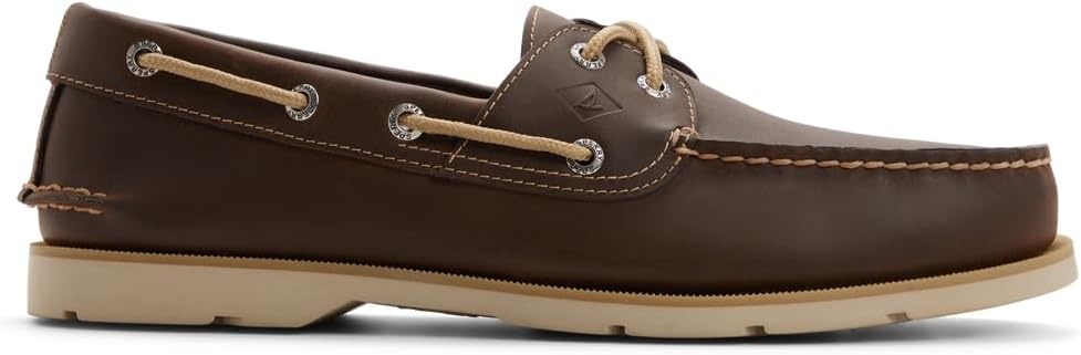 image:imageSperry Mens Leeward 2Eye Leather Boat ShoeDark Brown