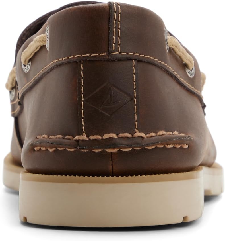 image:imageSperry Mens Leeward 2Eye Leather Boat ShoeDark Brown