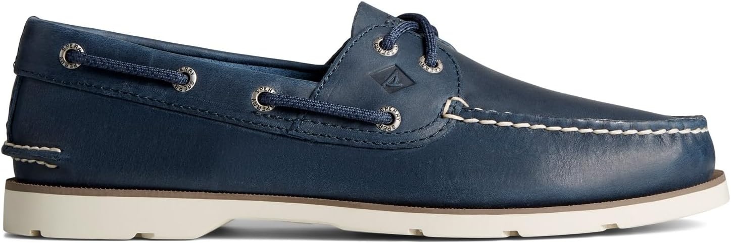 image:imageSperry Mens Leeward 2Eye Leather Boat ShoeNavy