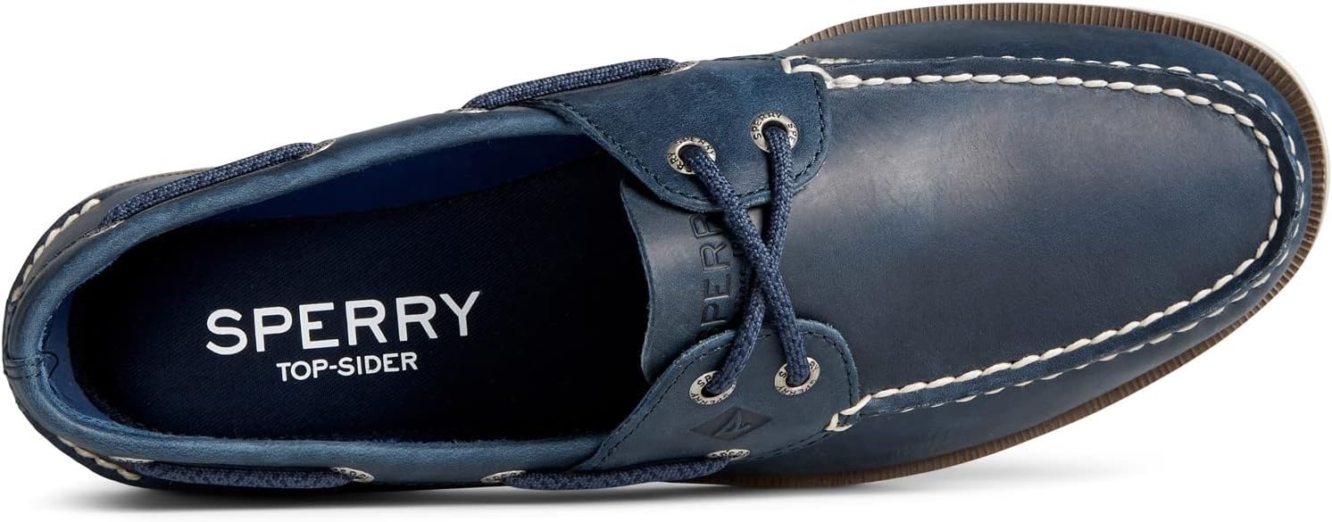 image:imageSperry Mens Leeward 2Eye Leather Boat ShoeNavy