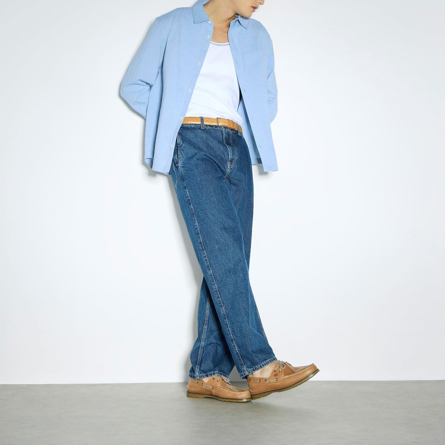 image:imageSperry Mens Leeward 2Eye Leather Boat ShoeSaharaTan