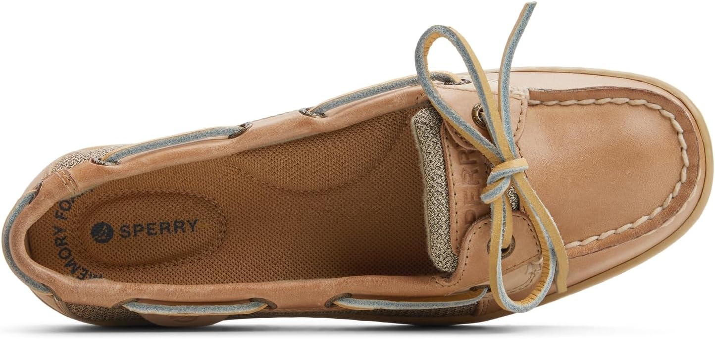 image:imageSperry Womens Angelfish 1Eye Leather Boat ShoeLinen Multi