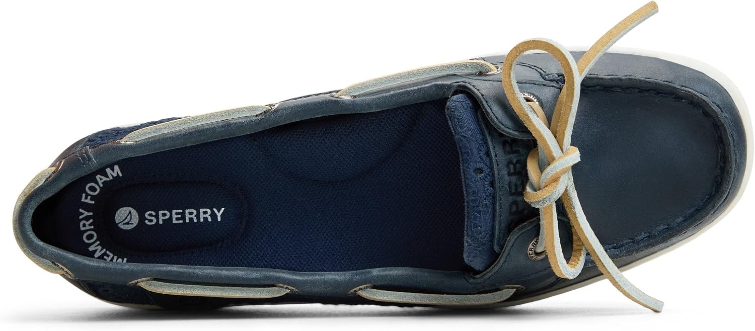 image:imageSperry Womens Angelfish 1Eye Leather Boat ShoeNavy