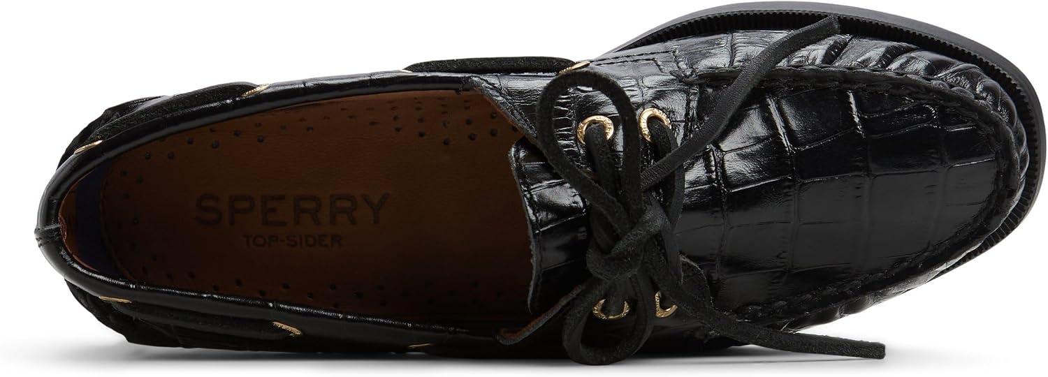 image:imageSperry Womens Authentic Original 2 Eye Leather Boat ShoeBlack