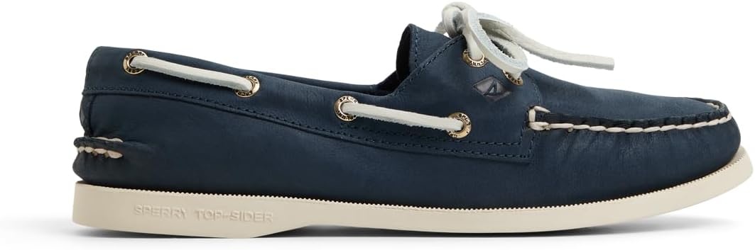 image:imageSperry Womens Authentic Original 2 Eye Leather Boat ShoeNubuck Navy