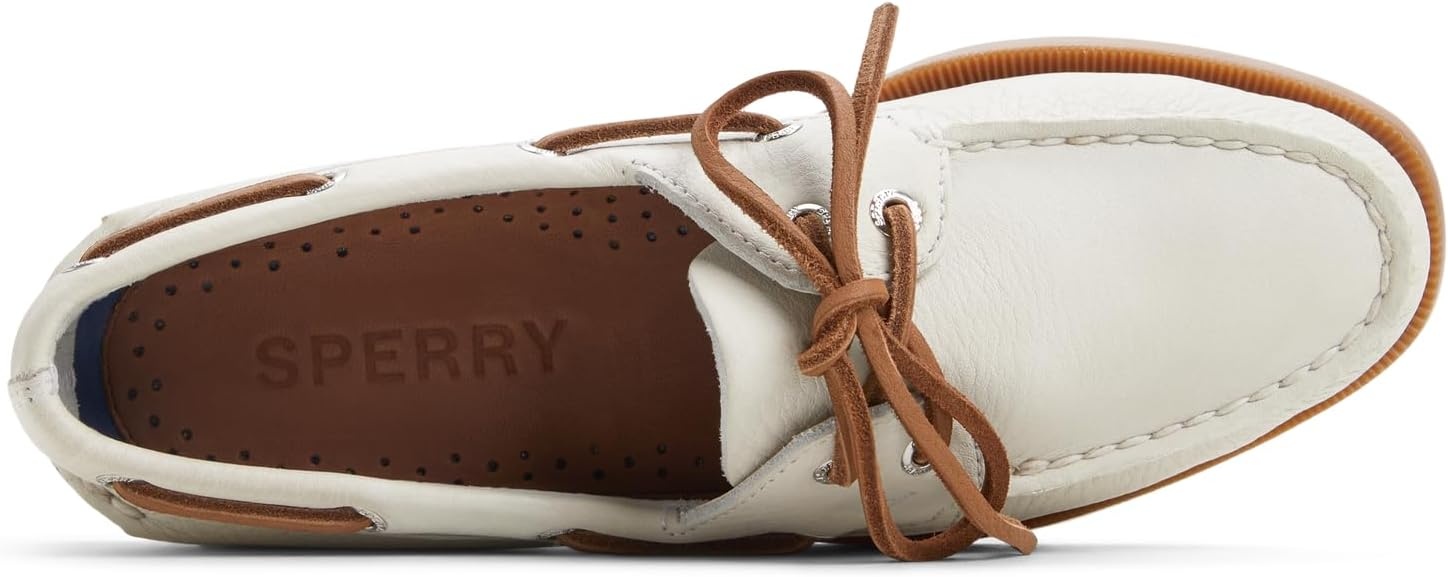 image:imageSperry Womens Authentic Original 2 Eye Leather Boat ShoeWhite