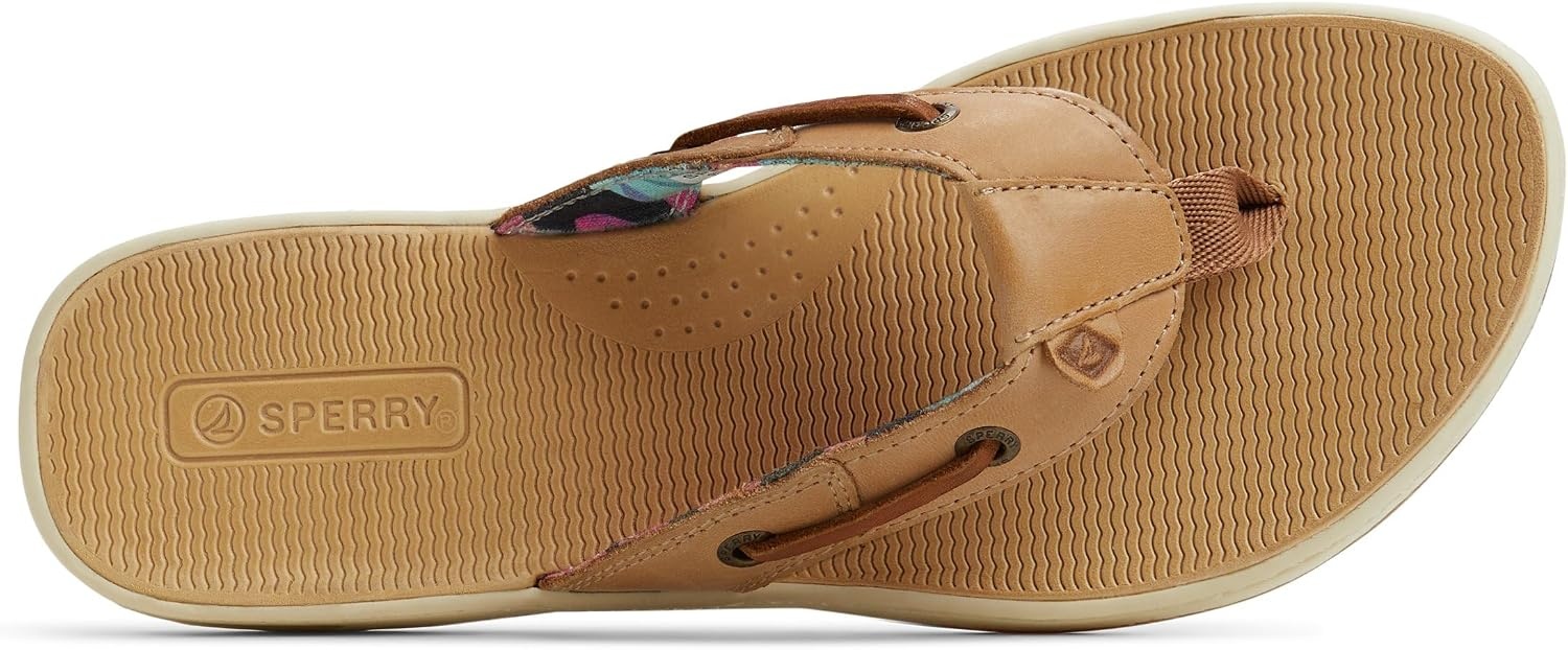 image:imageSperry Womens Seafish Leather Flip Flop SandalBeige