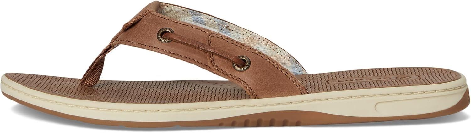 image:imageSperry Womens Seafish Leather Flip Flop SandalDark Beige