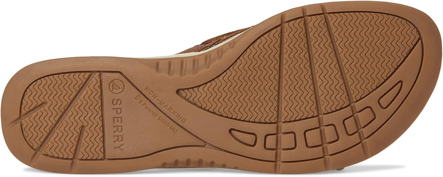 image:imageSperry Womens Seafish Leather Flip Flop SandalDark Beige