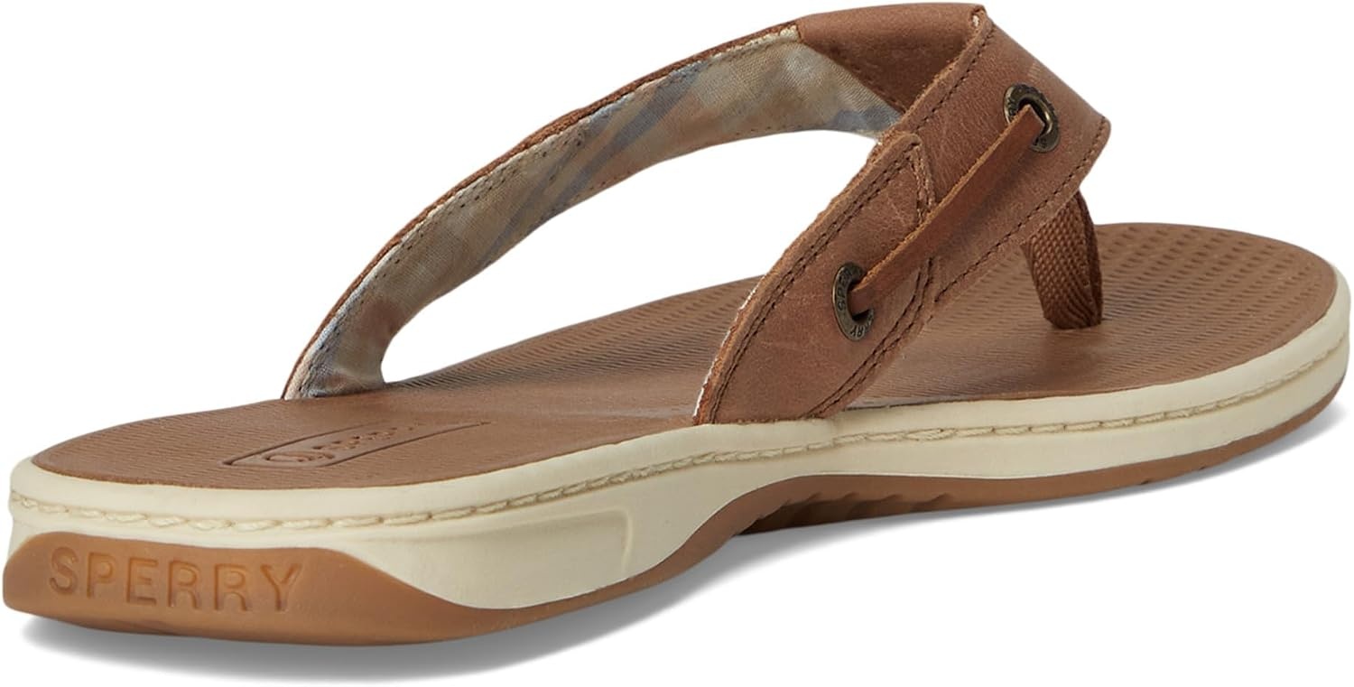image:imageSperry Womens Seafish Leather Flip Flop SandalDark Beige