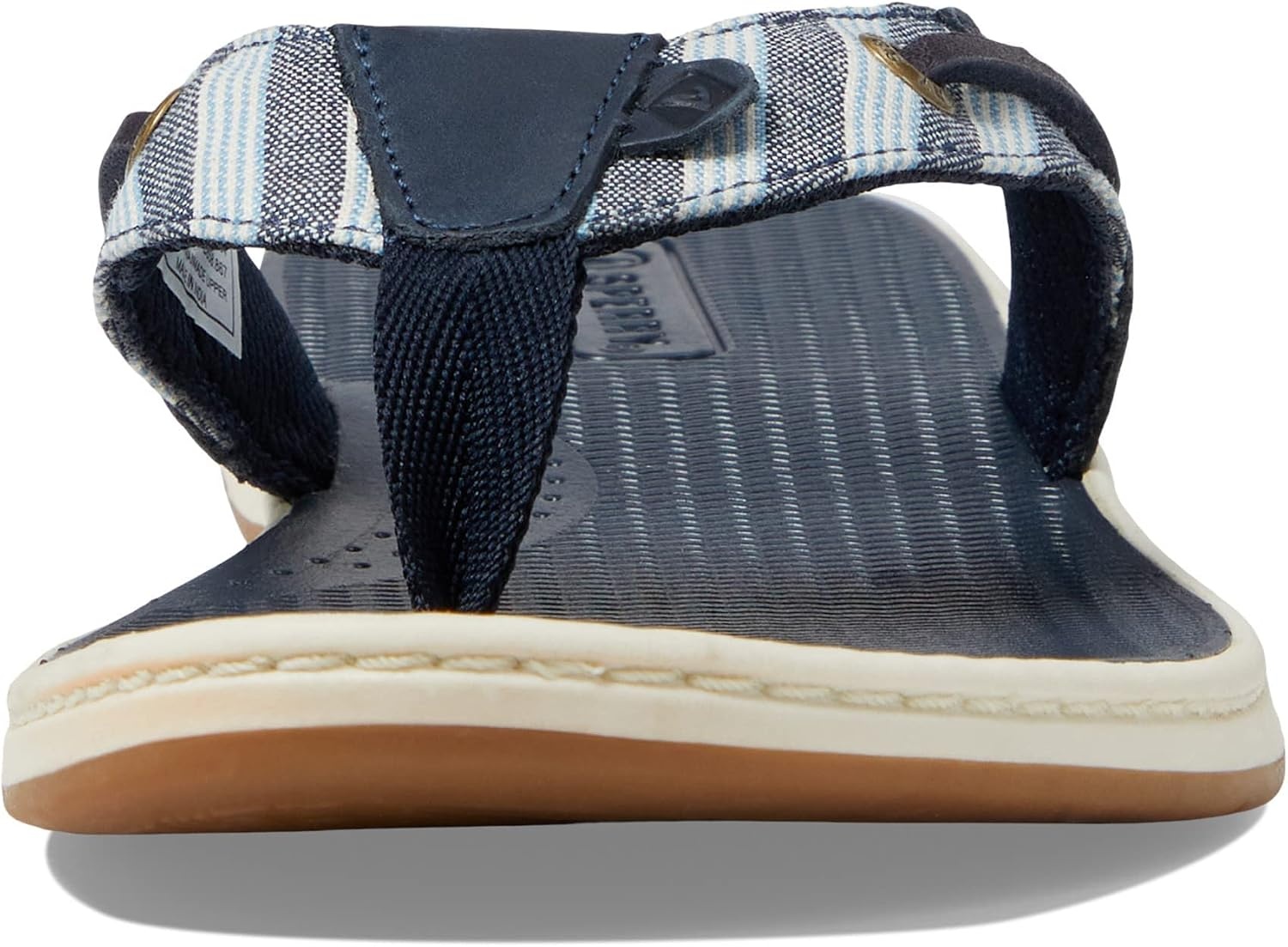 image:imageSperry Womens Seafish Leather Flip Flop SandalNavy