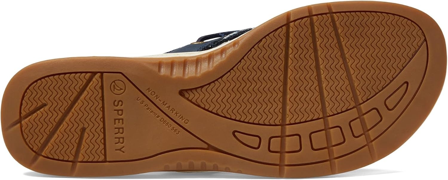 image:imageSperry Womens Seafish Leather Flip Flop SandalNavy