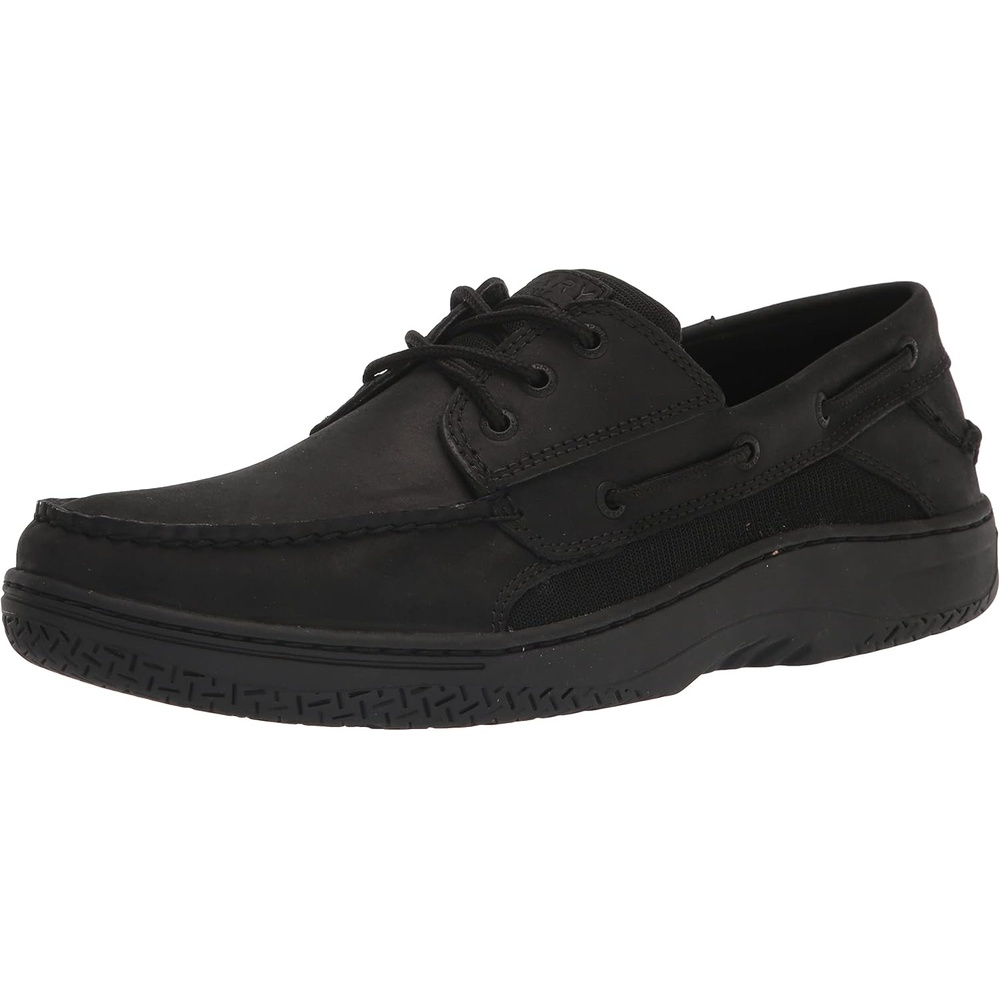 image:imageSperry Mens Billfish 3Eye Leather Boat ShoeBlack Leather