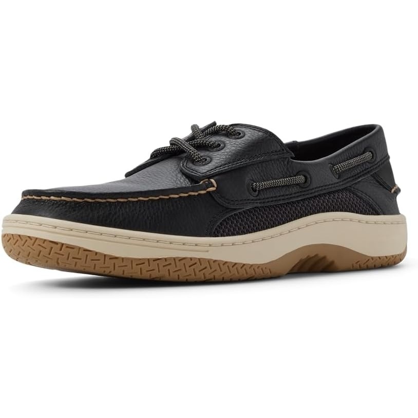 image:imageSperry Mens Billfish 3Eye Leather Boat ShoeJet Black