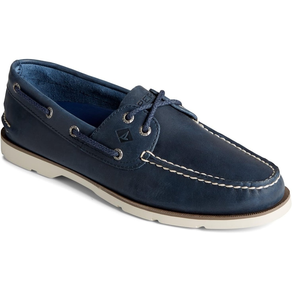 image:imageSperry Mens Leeward 2Eye Leather Boat ShoeNavy
