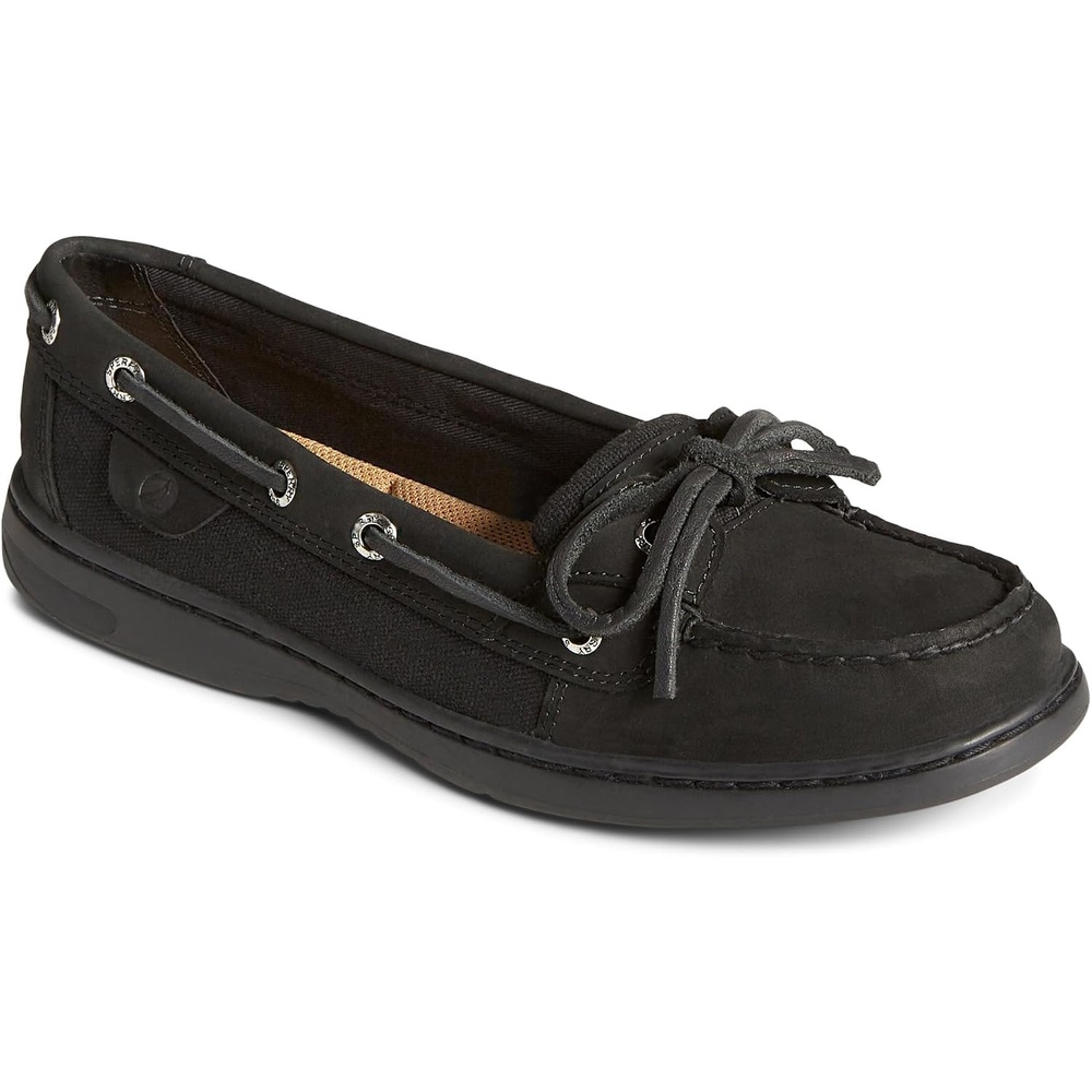 image:imageSperry Womens Angelfish 1Eye Leather Boat ShoeBlack