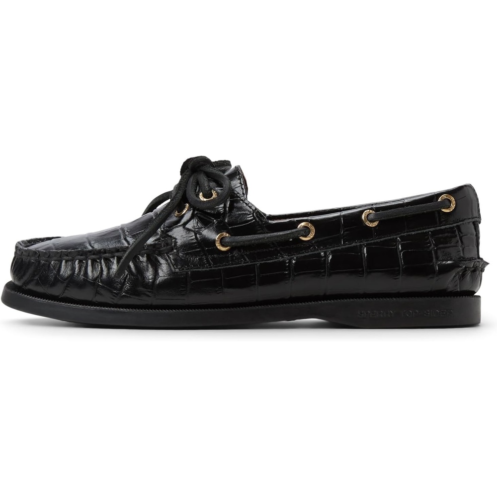 image:imageSperry Womens Authentic Original 2 Eye Leather Boat ShoeBlack
