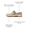 Sperry Men’s Billfish™ 3-Eye Leather Boat Shoe(Cream)