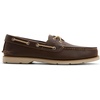 Sperry Men’s Leeward 2-Eye Leather Boat Shoe(Dark Brown)