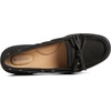 Sperry Women’s Angelfish 1-Eye Leather Boat Shoe(Black)