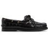 Sperry Women’s Authentic Original™ 2 Eye Leather Boat Shoe(Black)